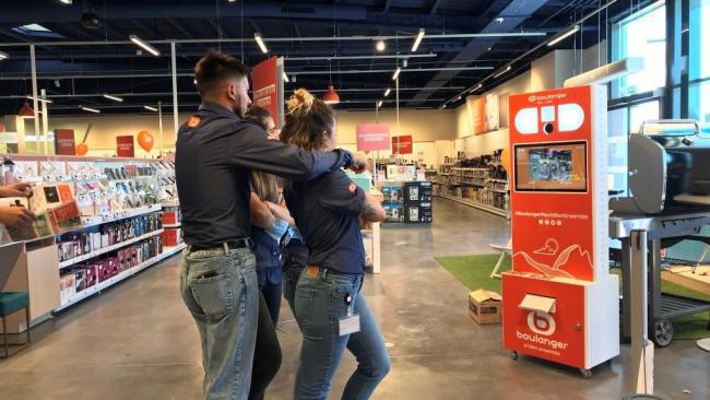 Animation commerciale photobooth borne photo magasin boutique